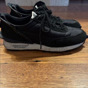 Undercover Black and Cream Athletic Shoes
